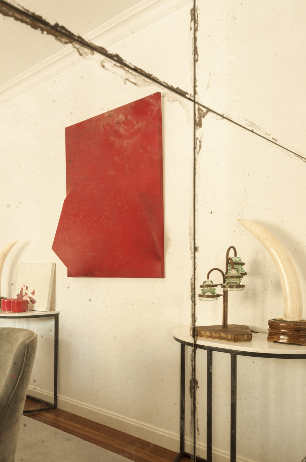 Mural de Espejos Envejecidos de Arantxa Hergueta